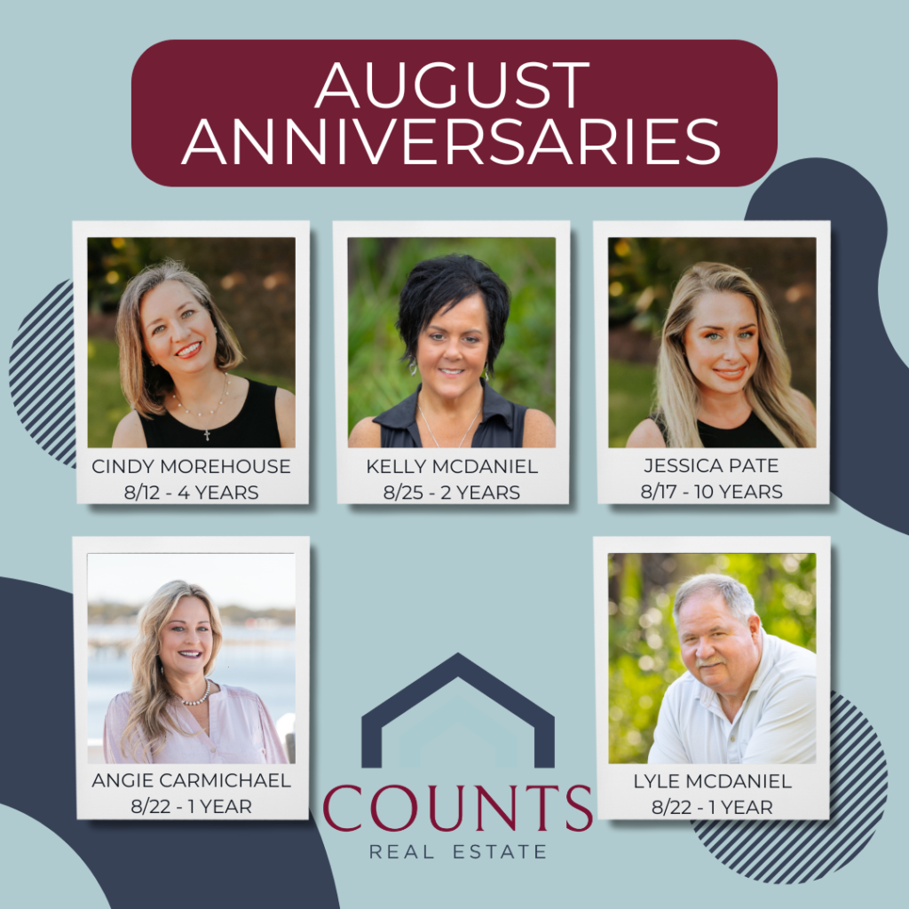 AUGUST ANNIVERSARIES